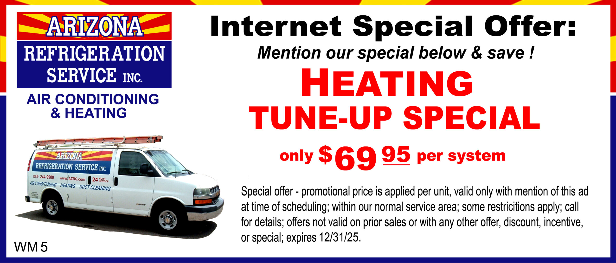 Arizona Refrigeration Special Offer Coupon - Call for details!